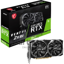 Видеокарта MSI RTX 3050 VENTUS 2X XS 8G OC GeForce RTX 3050 8Gb 128bit GDDR6 1807/14000 DVIx1 HDMIx1 DPx1 HDCP Ret
