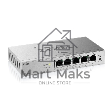Коммутатор ZYXEL GS1200-5HPV3-EU0101F, 5×1 Гбит/с, 4×PoE+, 68 Вт, управляемый