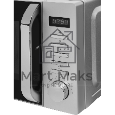 Микроволновая печь Haier HMB-DM208SA серебристый/черный, 20 л, 800 Вт, переключатели - кнопки, поворотный механизм