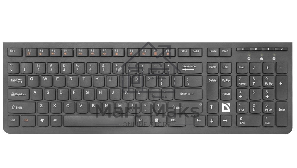 Клавиатура Defender ULTRAMATE SM-535 RU беспроводная USB, радиоканал, черный