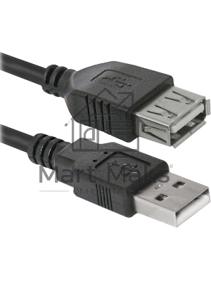 Кабель USB Defender USB02-10 USB2.0 AM-AF, 3.0м