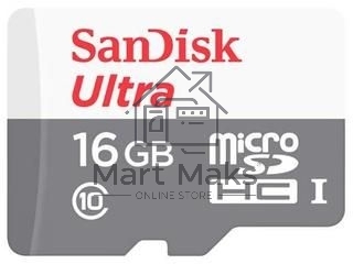 Флеш-накопитель Sandisk Ultra microSDHC 16GB 80MB/s Class 10