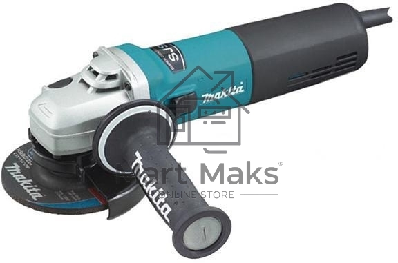 УШМ MAKITA 9565CR ф125мм, 1400Вт, 12000об\м, 3.5кг, кор, муфта SJS, плавный пуск, anti-restart