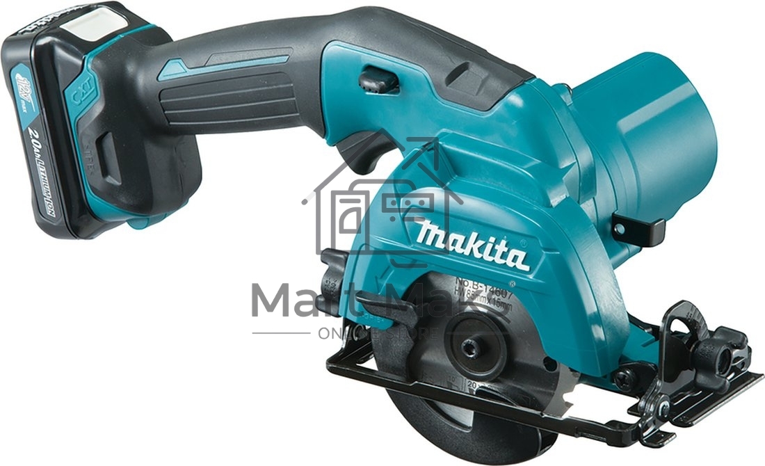 Пила циркулярная MAKITA HS301DWAE10.8В 2х2Ач Li-ion 1500об\м диск-ф85мм рез-25.5мм 1.6кг чем