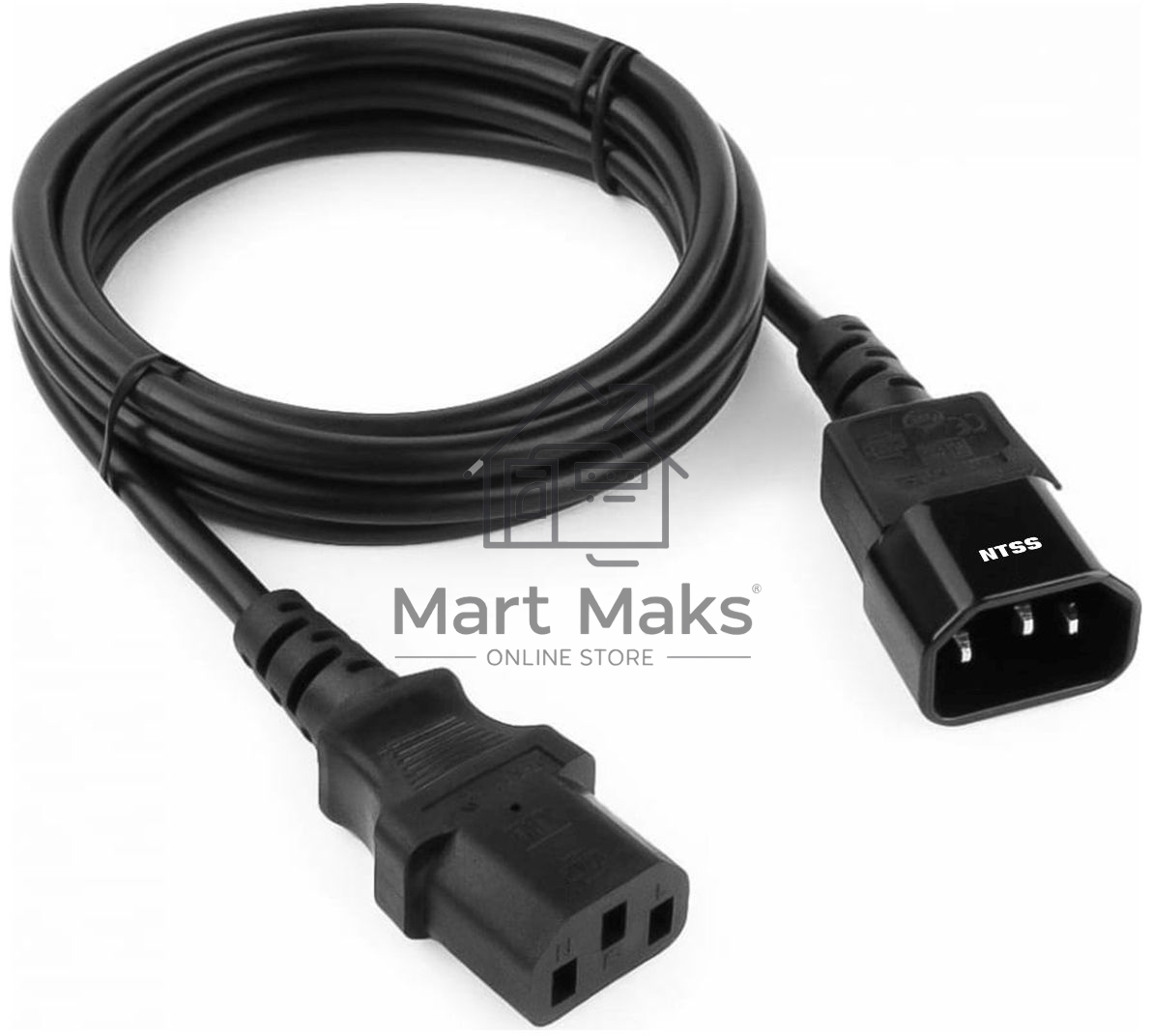 Шнур питания NTSS NTSS-PC13142 C13-С14 проводник.:3x0.75мм2 1.8м 220/250В 10А черный
