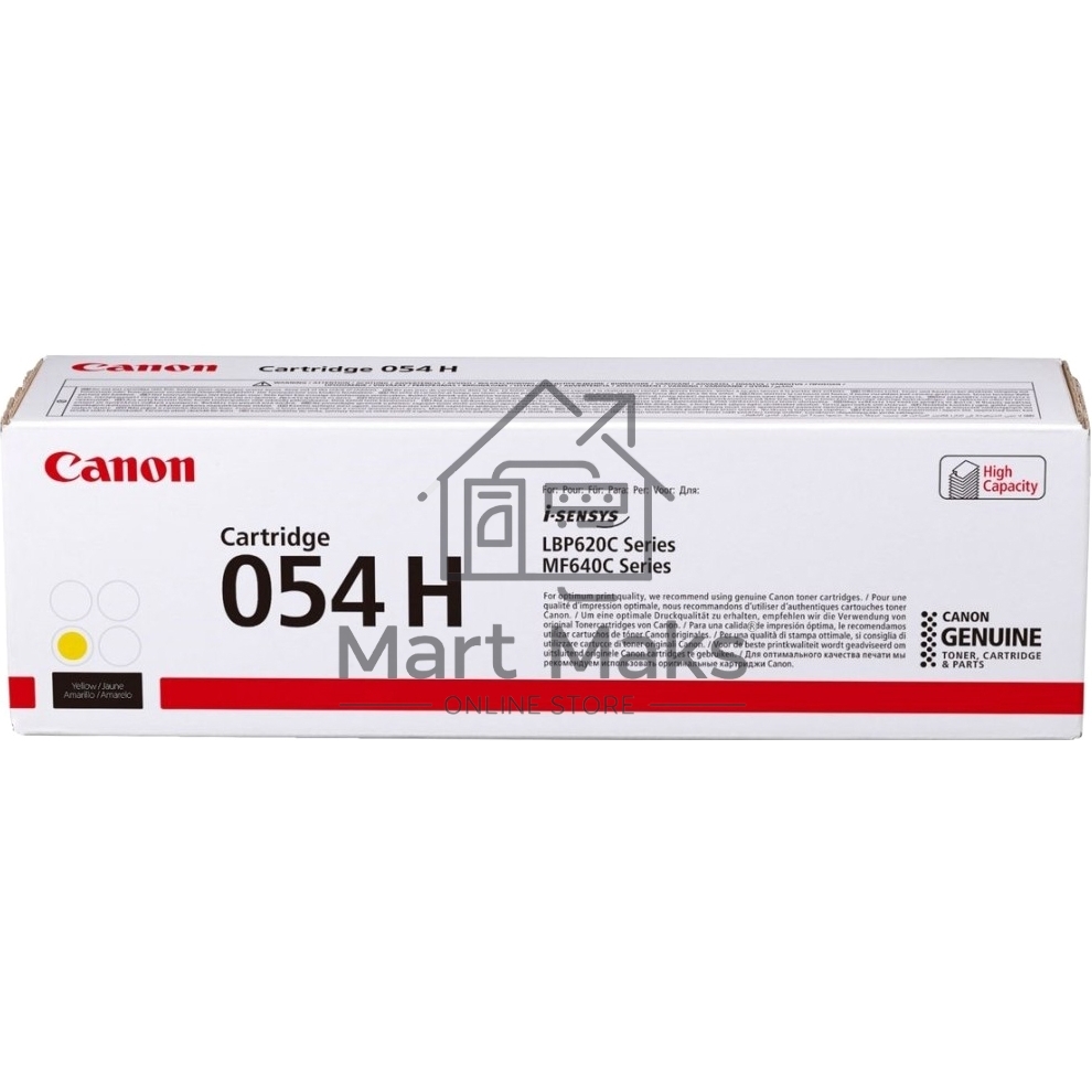 Картридж лазерный Canon 054 H Y 3025C002 желтый (2300 стр.) для Canon MF645Cx/MF643Cdw/MF641Cw/LBP623Cdw/621Cw
