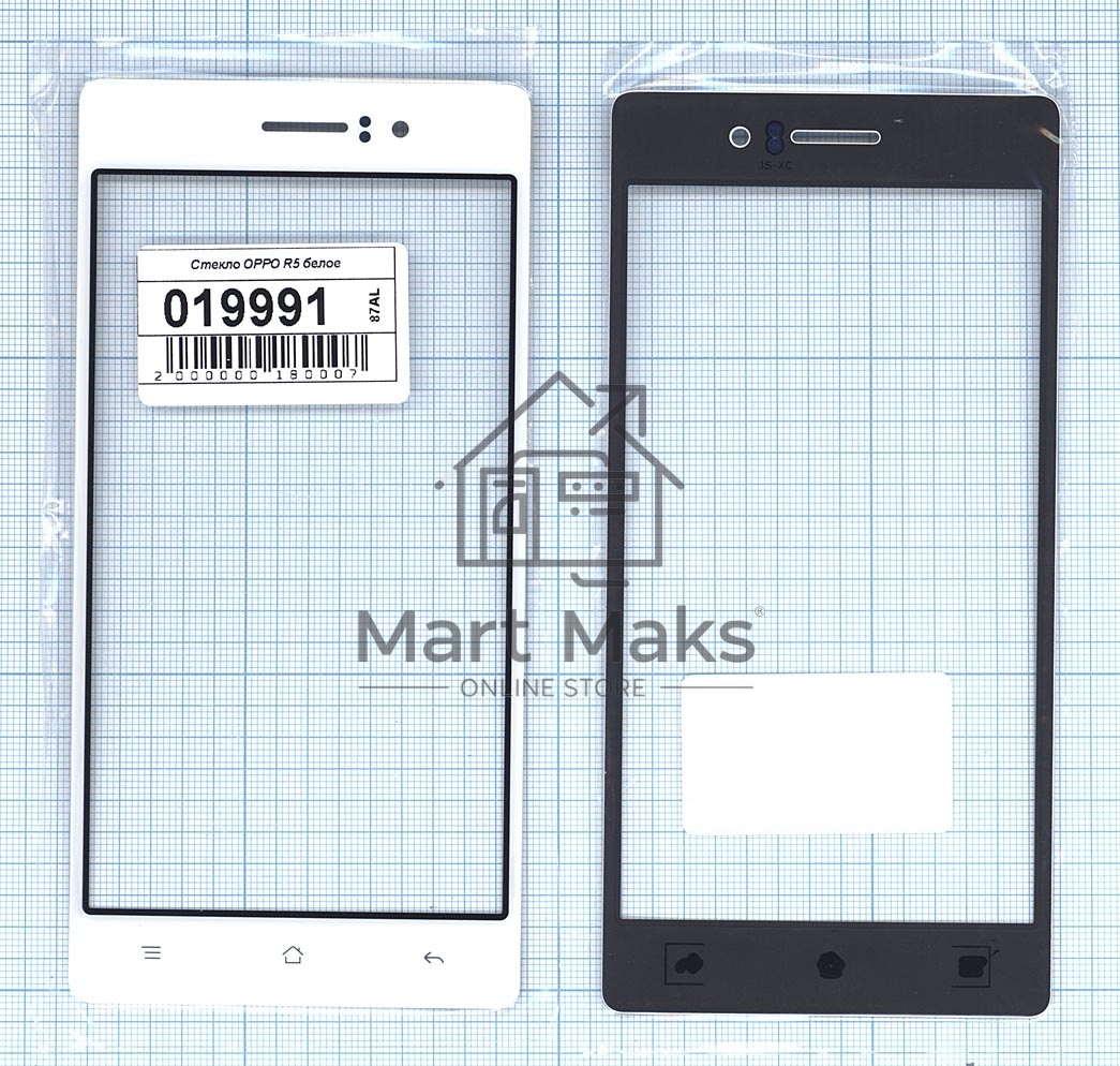 Защитное стекло для OPPO R5 белый