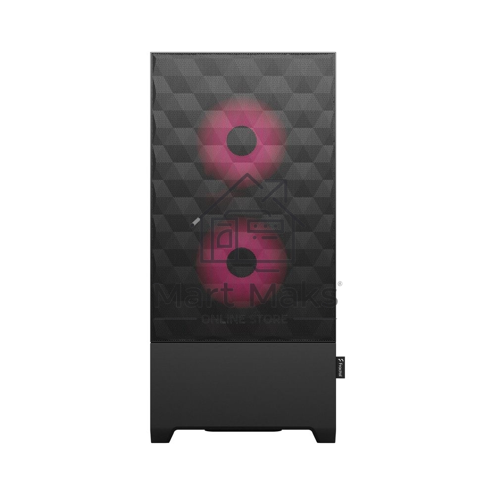 Корпус ПК без блока питания Fractal Design Pop Air RGB Magenta Core TG Clear Tint, Midi-Tower, 3x120mm RGB, 2xUSB-A 3.2 ATX, mATX, mITX черный/магента