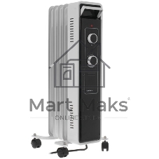Обогреватель масляный Centek CT-6221-5 (5 секций) белый, 400/600/1000 Вт, 12,5 м2, 3 режима, термостат