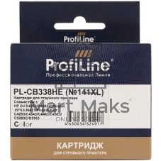 Картридж струйный ProfiLine PL-CB338HE №141XL для принтеров HP DJ D4263/D4363/Officejet J5783/J6413/Photosmart C4283/C4483/C4583/C5283C/D5363 Color водные