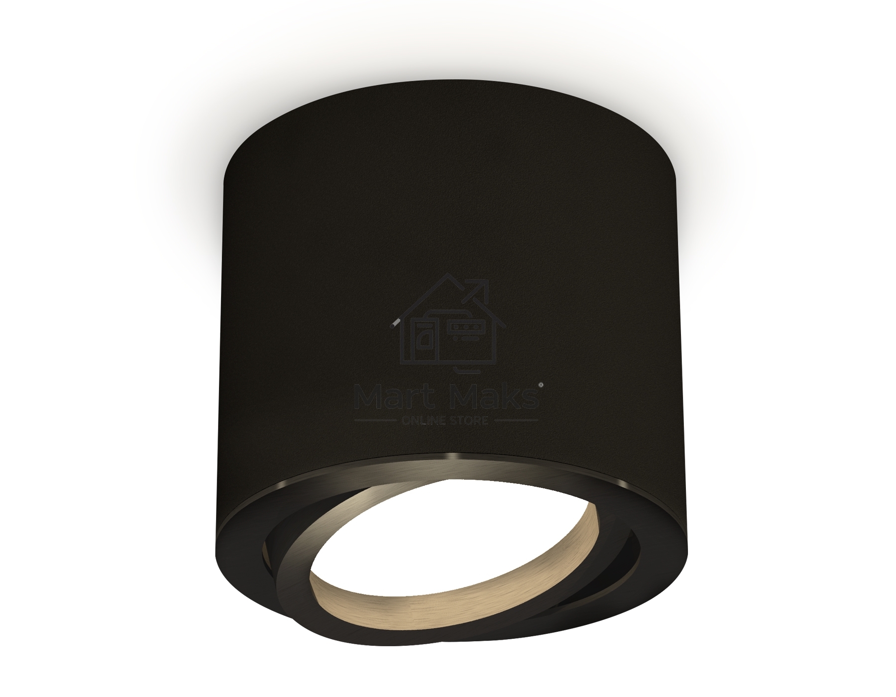 Светильник Ambrella Light XS7402001 SBK/PBK черный песок/черный полированный MR16 GU5.3 (C7402, N7002)