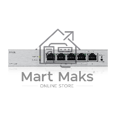Коммутатор ZYXEL GS1200-5HPV3-EU0101F, 5×1 Гбит/с, 4×PoE+, 68 Вт, управляемый