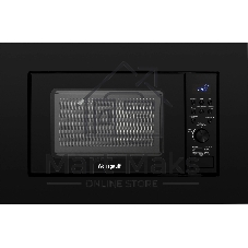 Встраиваемая микроволновая печь Weissgauff HMT-620 B Grill черный, 20 л, 700 Вт, переключатели - кнопки/поворотный механизм
