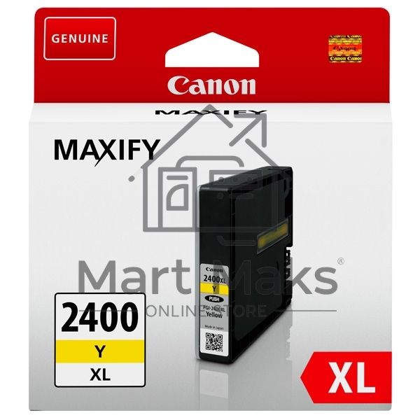 Картридж струйный Canon PGI-2400XL желтый (1520 стр. 19.3 мл) для Canon MAXIFY iВ4140/iB4040/МВ5040/МВ5340