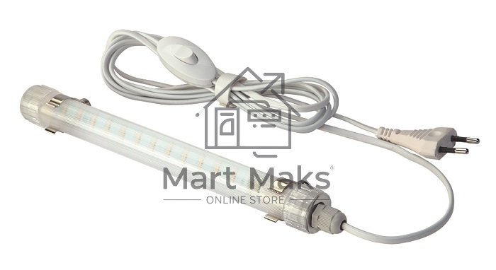 Панель осветительная Rem, с кронштейном серого цвета, 1U, 40х484х35 мм (ВхШхГ), 230V, 19