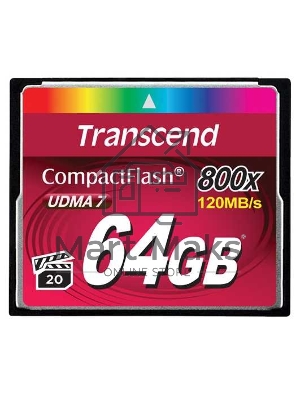 Флеш карта CF 64Gb Transcend, 800X
