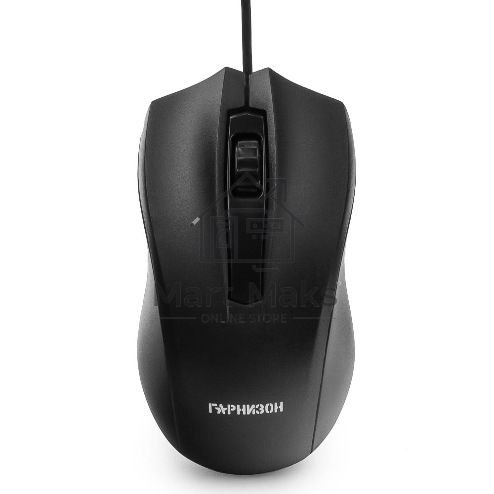 Мышь проводная Гарнизон GM-115 черный, 800 dpi, USB, кнопки - 3