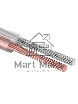 Кабель акустический Rexant 2х1,50 мм², прозрачный SILICON, бухта 100 м 01-6306