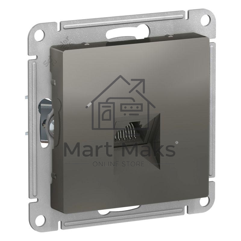 Розетка компьютерная RJ45, механизм ATN000983 Schneider Electric Сталь