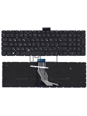 Клавиатура для ноутбука HP 15-BW 250 G6 черная с подсветкой