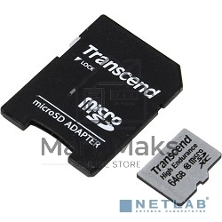 Флэш карта 64Gb microSDXC Transcend (TS64GUSDXC10V), Class 10, RTL