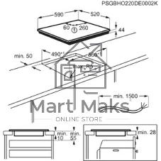 Индукционная варочная панель Electrolux EIS62453 черный