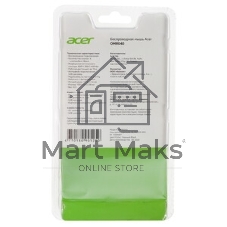 Мышь беспроводная Acer OMR040 черный, 1600 dpi, радиоканал, USB, кнопки - 6