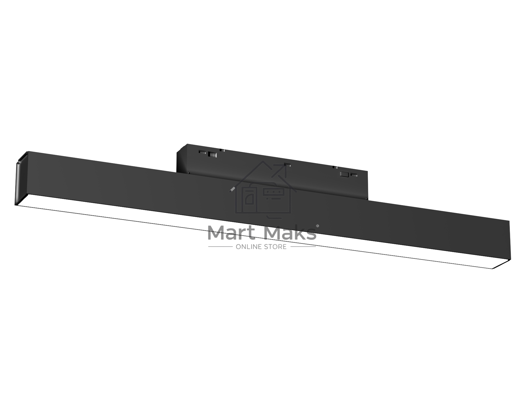 Трековый линейный светильник Ambrella light GL4455 BK черный IP20 10W 3CCT 3000-6000K SMART 48V 120° 304*22*45