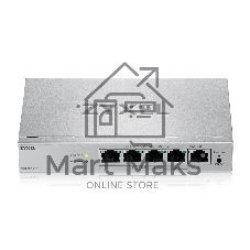 Коммутатор ZYXEL GS1200-5HPV3-EU0101F, 5×1 Гбит/с, 4×PoE+, 68 Вт, управляемый