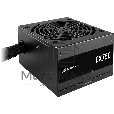 Блоки питания/ Power Supply Corsair CX750, Model RPS0146, 750W 80+ Bronze (ATX, 2.31, Non-modular, 1x24(20+4)pin, 1xCPU 8(4+4)pin, 2xPCIe*2 8(6+2)pin, 3xSATA3, 2xMOLEX4pin, Active, 120x120mm, 150x120x86mm, APFC, Power cable-EU, black)