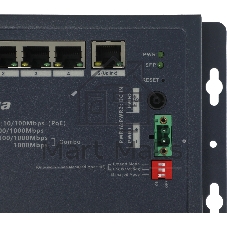 Коммутатор Dahua DH-CHS4110-8ET-90-F, 8×100 Мбит/с + 1×1 Гбит/с, управляемый