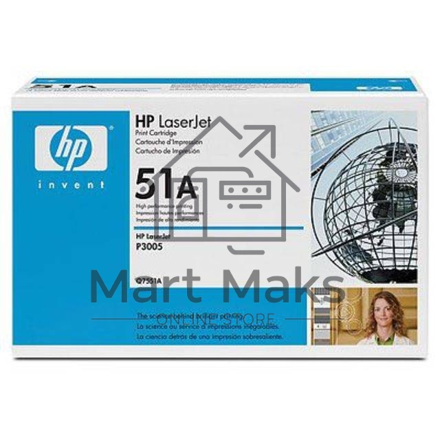 Картридж лазерный HP Q7551A черный для LJ P3005/M3035mfp/M3027mfp 6500 стр.