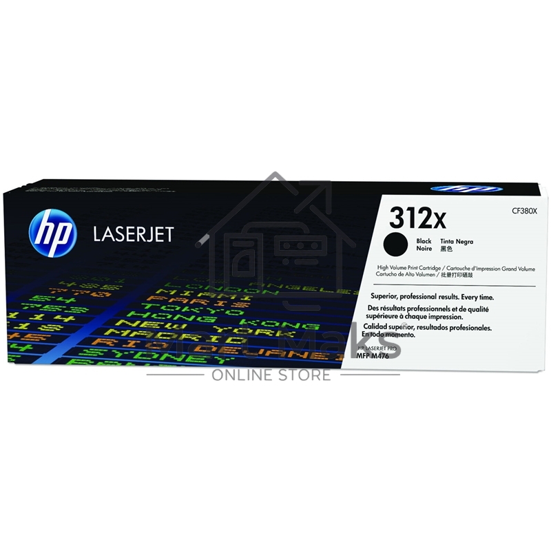 Тонер Картридж HP 312A CF380X черный для HP CLJ Pro M476 (4400стр.)