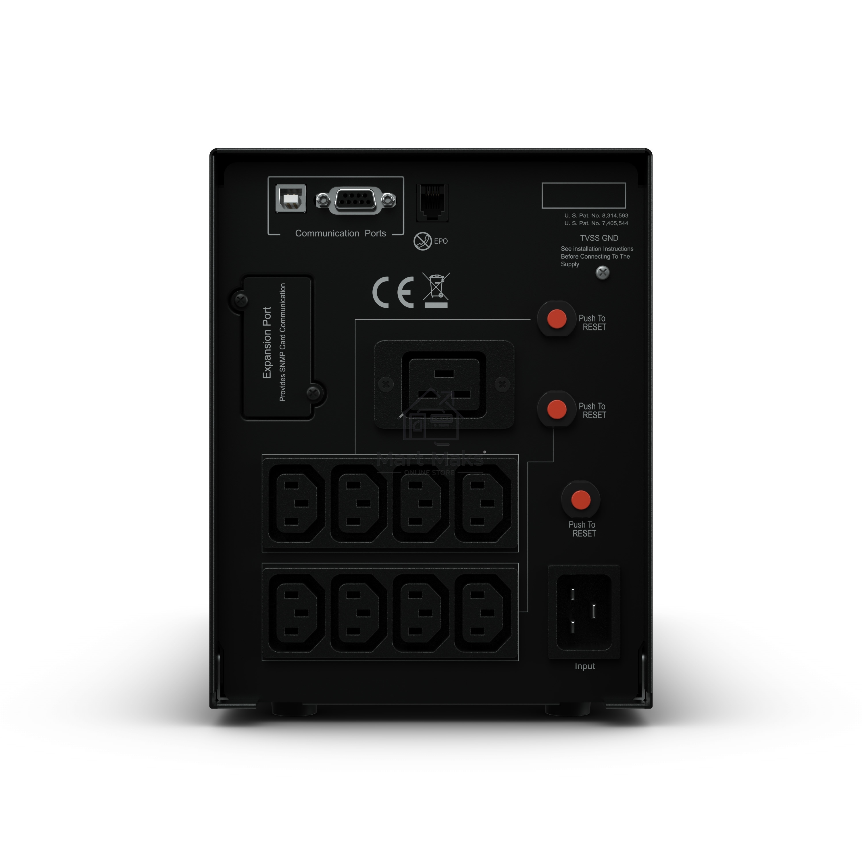 Источник бесперебойного питания CyberPower PR3000ELCDSL 3000VA/2700W USB/RJ11/45 (9 IEC)