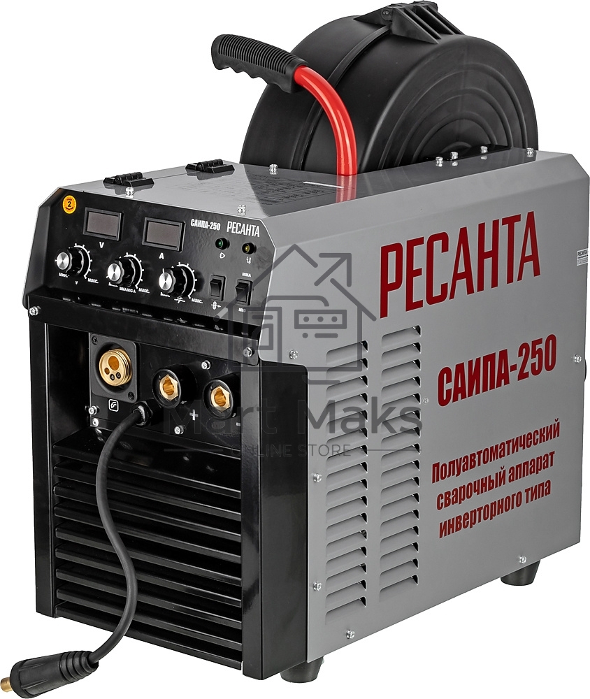 Сварочный аппарат Ресанта САИПА-250 инвертор ММА DC/MIG-MAG/FCAW 11.5кВт