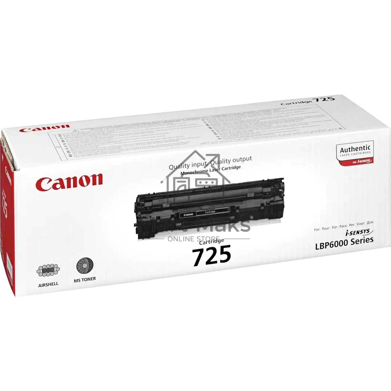Картридж лазерный Canon Cartridge 725 (3484B002/3484B005) черный (1600 стр) для LBP6000/6000B
