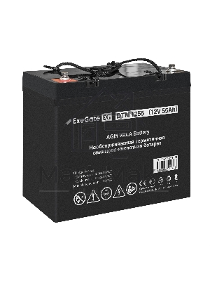 Комплект Источник бесперебойного питания EX296005RUS + батарея 55Aч EX285667RUS 4шт (инвертор, синус, для котла, настенный) ExeGate FineSine SX-7000.LCD.AVR.2SH.T 7000VA/5000W, чистая синусоида, цветной LCD-дисплей, AVR, 2*Schuko+клеммы, линейно-интеракти