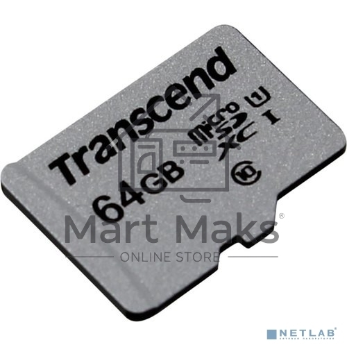 Флеш карта microSD 64GB Transcend microSDXC Class 10 UHS-I U1, (без адаптера), TLC