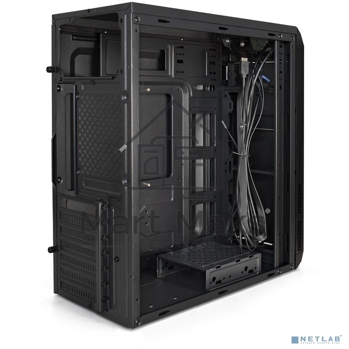 Компьютерный корпус Miditower ExeGate XP-334UC-XP400 (ATX, XP400 с вент. 12см, 1*USB+1*USB3.0+1*TypeC, аудио, черный)