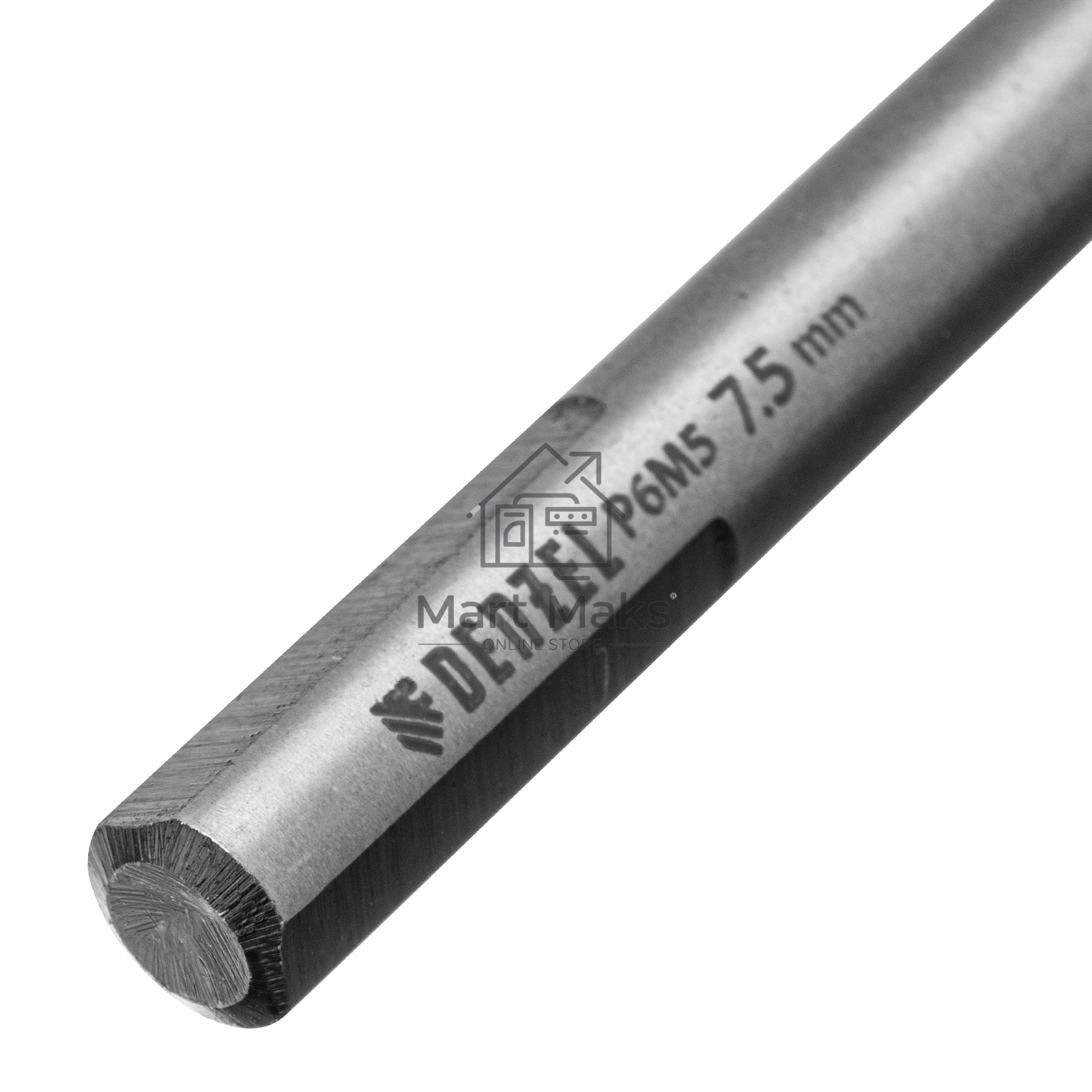 Сверло спиральное по металлу 7,5 x 109мм, Р6М5, Golden Tip, многогранная заточка Denzel