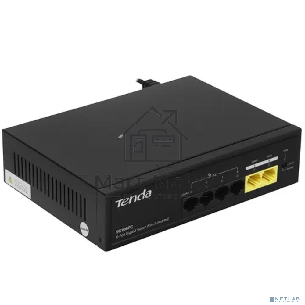 Коммутатор TENDA SG106PC 6PORT 10/100/1000M