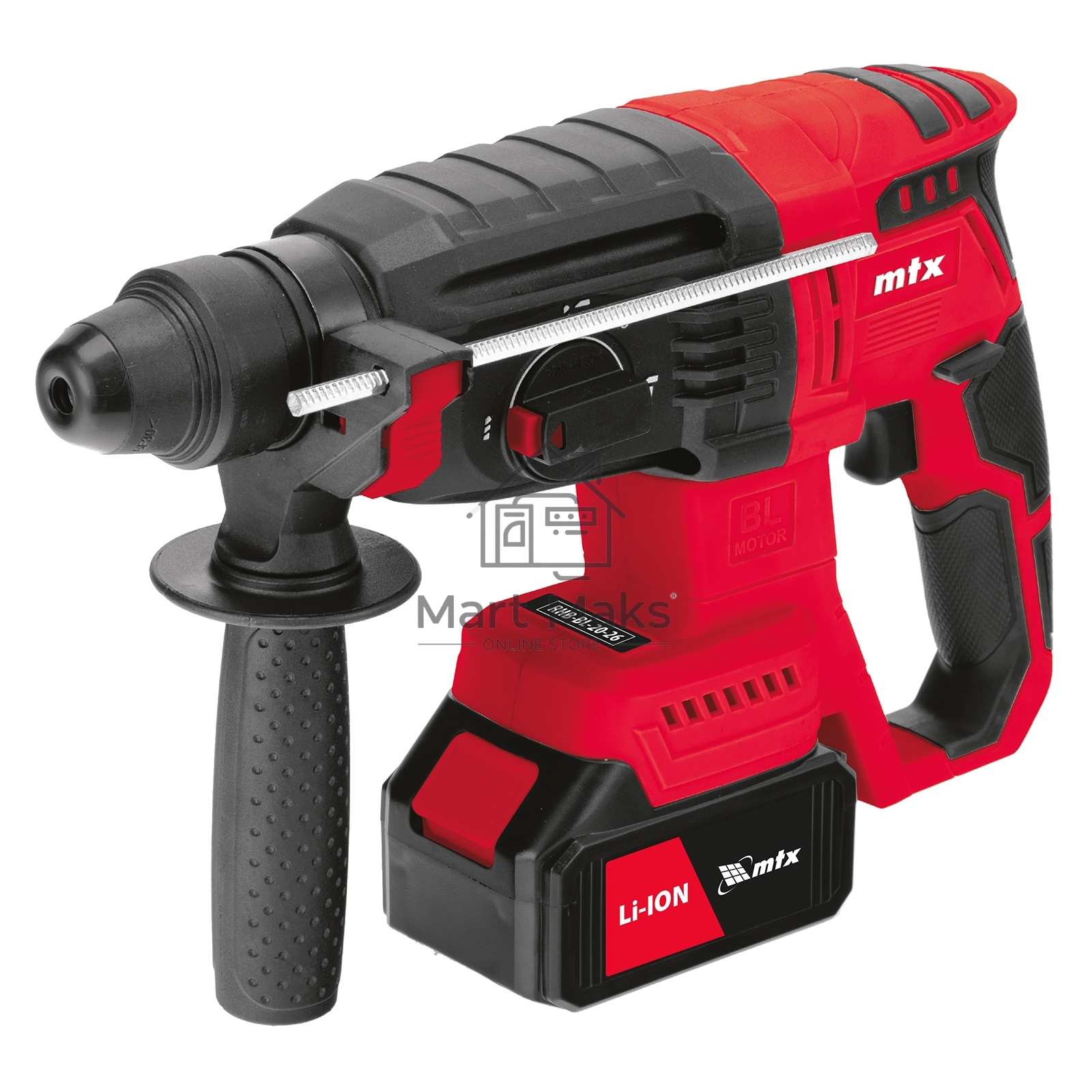 Перфоратор аккумуляторный бесщет. MTX RHB-BL-20-26, 3 Дж, Li-Ion, 20 В