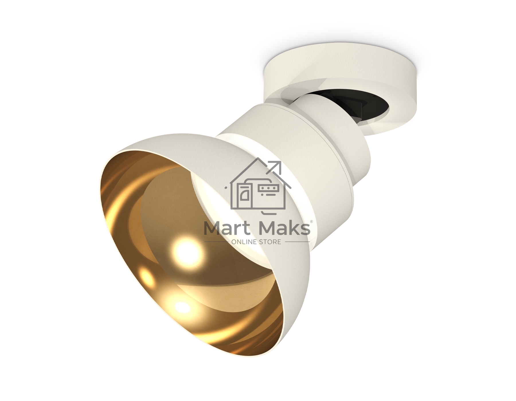Светильник Ambrella Light XM8101101 SWH/PYG/CL белый песок/золото желтое полированное/прозрачный GX53
