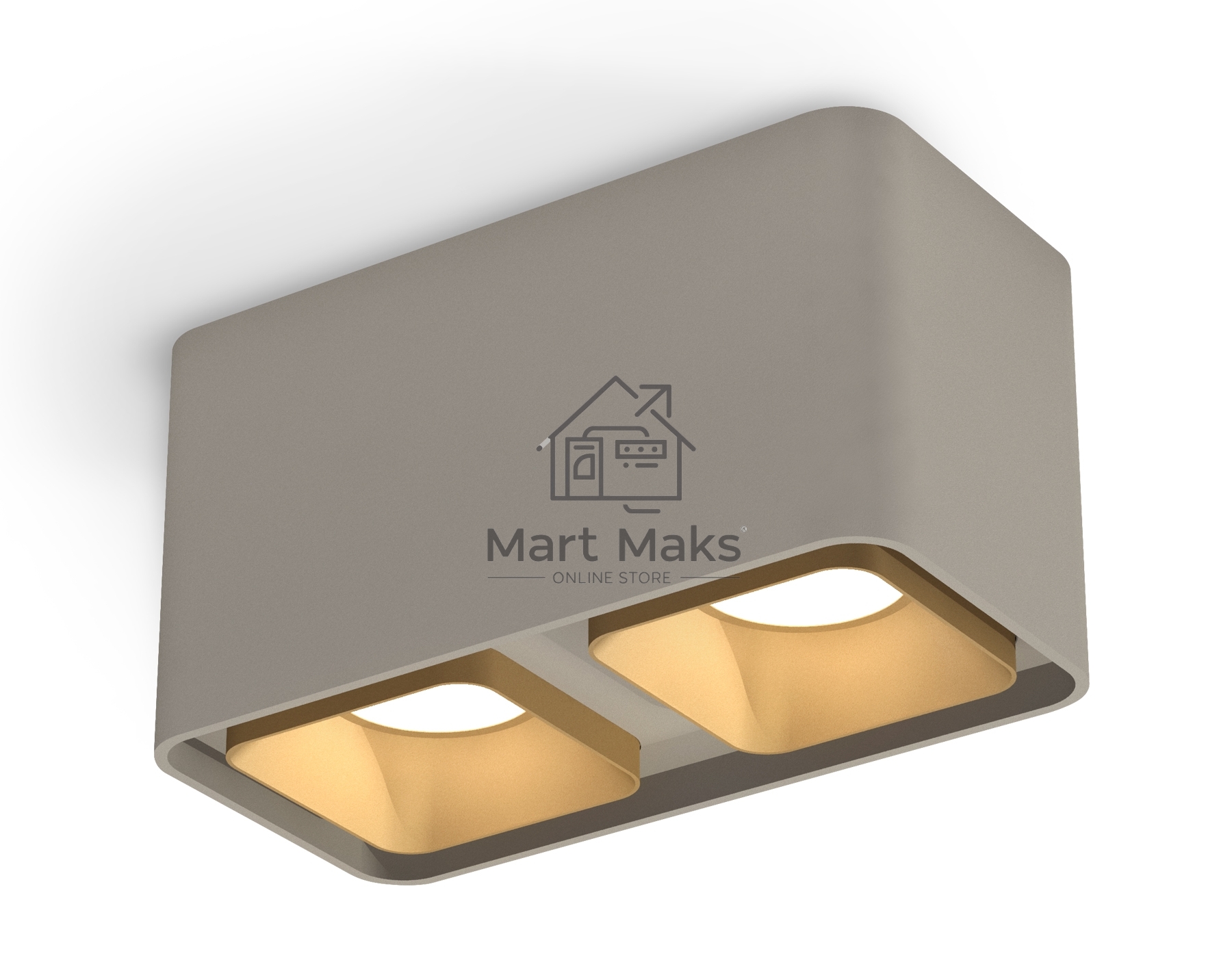 Светильник Ambrella Light XS7852004 SGR/SGD серый песок/золото песок MR16 GU5.3 (C7852, N7704)
