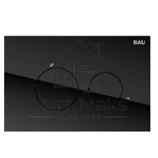 Комплект BAU 6 в 1: рамная инсталляция, унитаз подвесной безободковый Bau Dream 53, сиденье дюропласт микролифт, кнопка смыва из стекла BAU Dream дизайнерская, черная