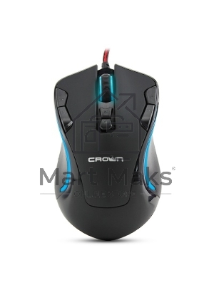 Мышь проводная Crown Gaming CMXG-804 черный, 2000 dpi, USB, кнопки - 9