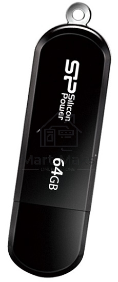 Флешка USB R/W Silicon Power R/W 64Gb LuxMini 322 SP064GBUF2322V1K USB2.0 черный