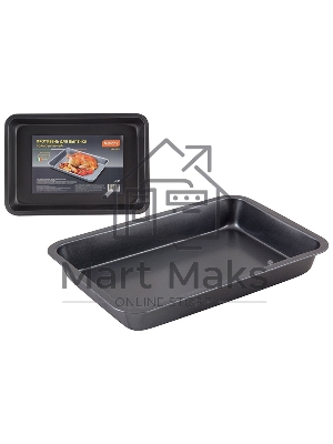 Противень для выпечки Mallony из карб. стали с антиприг. покр-м MAL-K001L, р-р 33.5x23.5x3.8 см