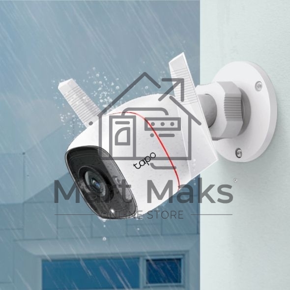 Видеокамера IP TP-Link Tapo C310 White 3MP indoor & outdoor IP camera, 30m Night Vision, IP66 dust & waterproof, Motion Detection and Notification, 2-way Audio, supports Micro SD card storage, easy setup with APP
