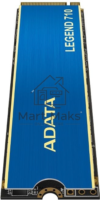 Накопитель SSD ADATA LEGEND 710, 2Tb, PCIe 3.0 x4, M.2 2280, NVMe, R/W 2400/1800, с радиатором